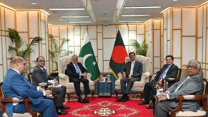 পররাষ্ট্র উপদেষ্টার সঙ্গে দ্বিপক্ষীয় বৈঠক পাকিস্তানের উপপ্রধানমন্ত্রীর