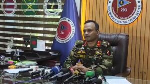 খাগড়াছড়ির পরিস্থিতি নিয়ে সেনা কর্মকর্তার ব্রিফিং