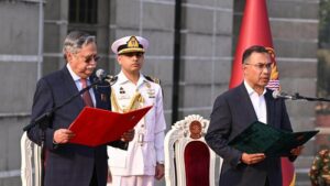 প্রধানমন্ত্রী হিসেবে শপথ নিলেন তারেক রহমান