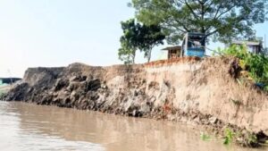 ফরিদপুরের পদ্মাপাড়ের ২ শতাধিক পরিবার তীব্র ভাঙন আতঙ্কে