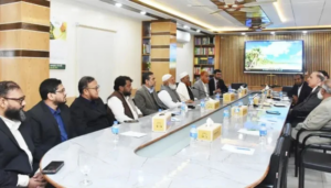 জামায়াত আমিরের সঙ্গে সাবেক মার্কিন স্টেট সেক্রেটারি অ্যালবার্ট টি. গম্বিসের সাক্ষাৎ